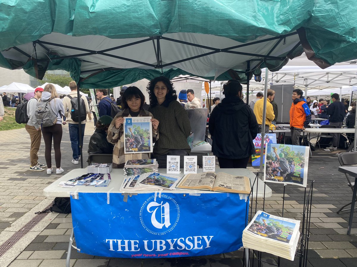 The Ubyssey | UBC's independent student newspaper (@ubyssey) on Twitter photo We're at <a href="/AMS_UBC/">AMS UBC Student Union</a>'s Clubs Fair! Visit us right in front of the knoll to learn about how we work, how to get involved and to pick up our most recent issue (featuring local celebrity Pea Man) 🌟 We're at <a href="/AMS_UBC/">AMS UBC Student Union</a>'s Clubs Fair! Visit us right in front of the knoll to learn about how we work, how to get involved and to pick up our most recent issue (featuring local celebrity Pea Man) 🌟