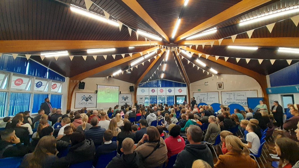 Castle_Hall's tweet image. It was lovely to meet so many new faces from our local primary schools at our open evening tonight.  We hope all visitors had a great visit. We were blown away by how many families came 😊 Thank you for considering Castle Hall Academy #secondaryschool