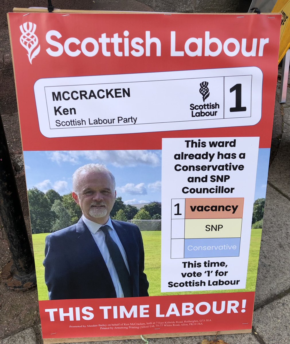 📣 Polling stations in Perth and Kinross close at 10pm! 🗳️

Evening teams are out for Ken McCracken in Strathallan Ward and Kirsten Nkwocha-Dyer in Perth City North Ward! ✊🚪💬 

Vote 1 today for @scottishlabour to fight #SNPGreenCuts ✂️🟡✂️🟢✂️ to local council budgets! 🗳️🔴
