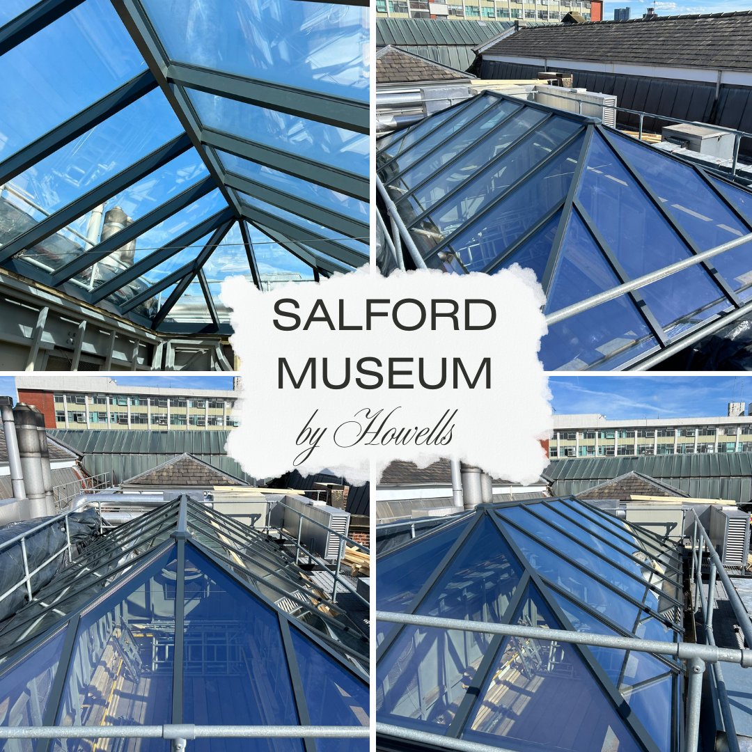 Here is the finished rooflight we completed at Salford Museum earlier this year which replaced an old barrel vault 6.5 mts x 3.6 mts  
#rooflightdesign #museumlighting #architecture #salfordmuseum #naturaldaylight #vaultreplacement
