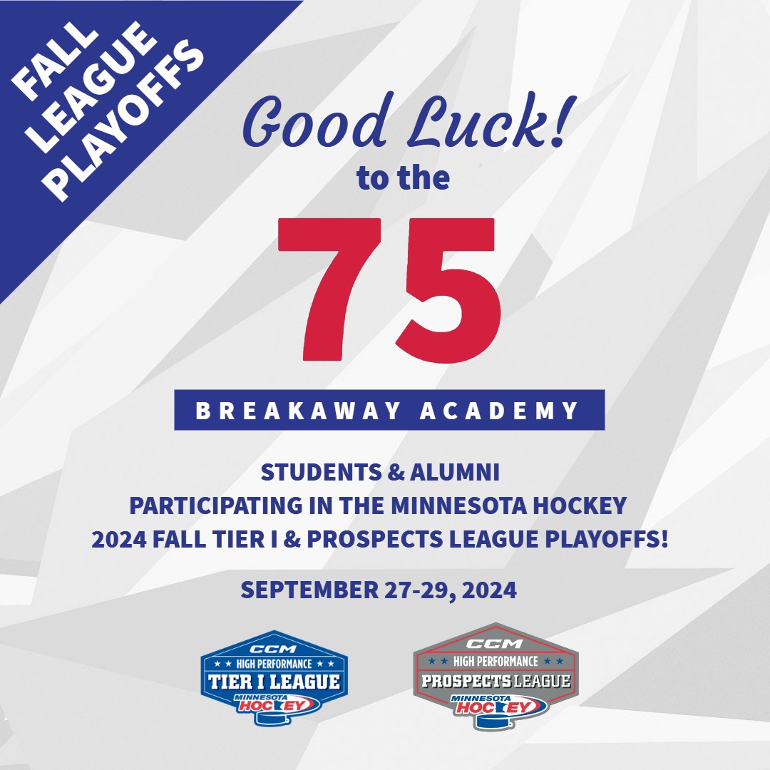 BrkwyAcademy's tweet photo. Fall Tier I & Prospects League Playoffs start today. Good luck to our 7️⃣5️⃣ students & alums competing for titles. Work hard, show great sportsmanship, and have fun out there! 💪
#breakawayacademy #breakawayacademyalumni #superioracademics #eliteathletics #exceptionalcharacter https://t.co/3MJkegpJzl