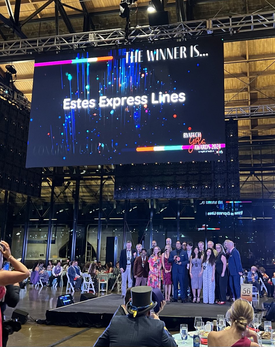 Estes just won the Innovation in Technology, Private Sector Award at the 2024 <a href="/rvatechcouncil/">rvatech/</a> Awards Gala! This award recognizes our commitment to enhancing customer-focused processes and services through innovative technology.