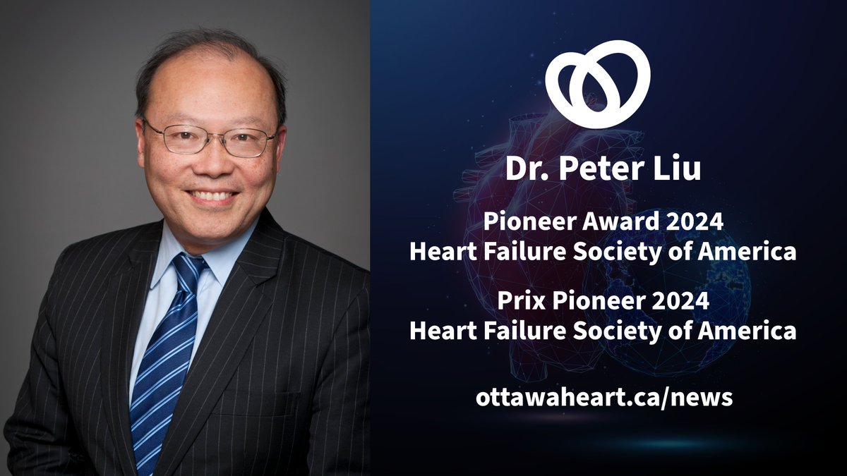 Congratulations to Dr. <a href="/PeterPLiu_MD/">Peter Liu MD</a>, recipient of the prestigious <a href="/HFSA/">HFSA</a> Pioneer Award for 2024. 🎉
Learn more: ow.ly/TQ0y50TwByB