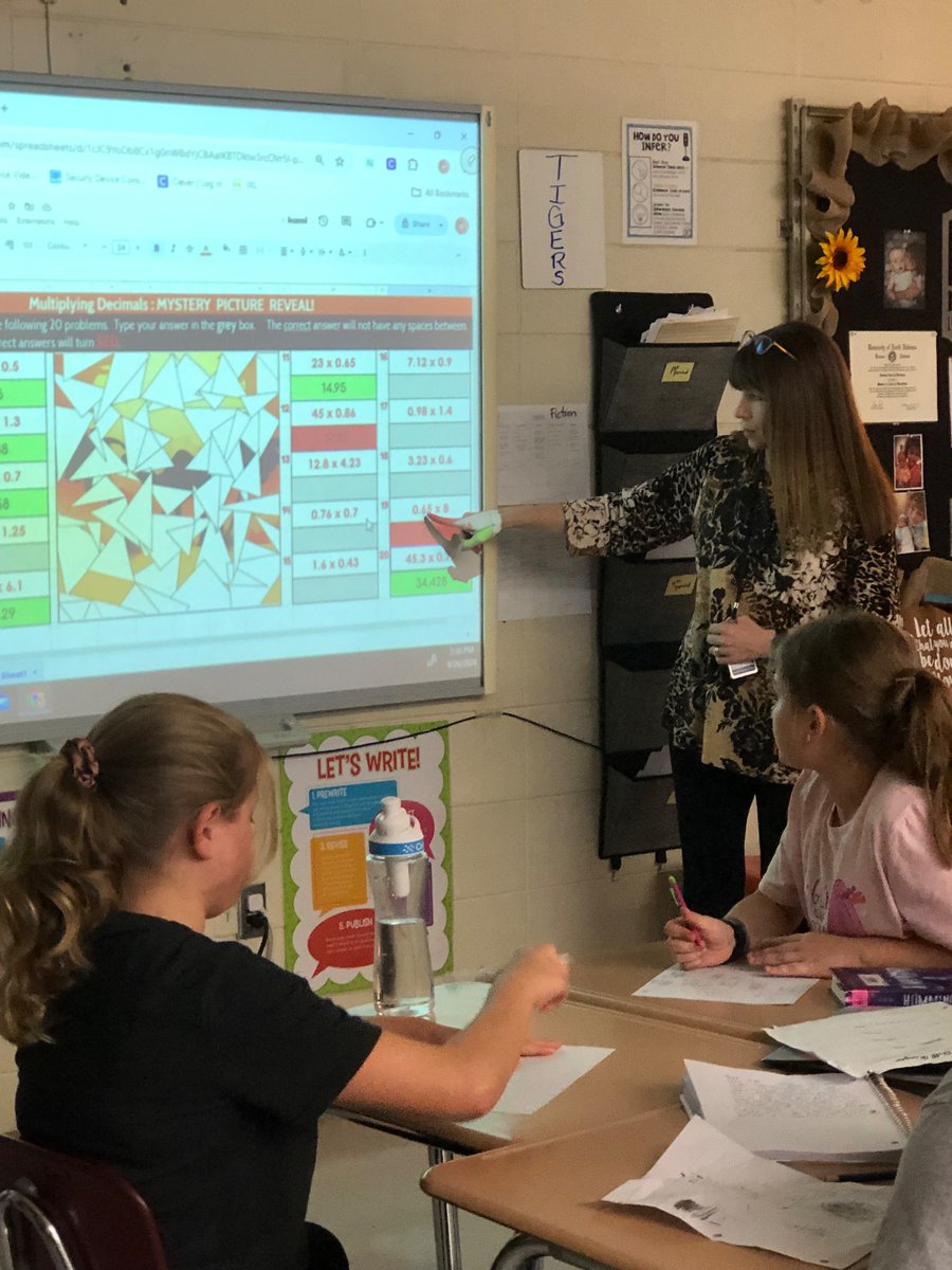 Penny Doerflinger, Ed.S (@padoerflinger) on Twitter photo Sixth graders were totally engaged in multiplying decimals! Their correct answers revealed a mystery picture. <a href="/deshlermiddle/">Deshler Middle School</a> <a href="/VeronicaBayles/">Dr. Veronica Bayles</a> <a href="/TuscumbiaCitySc/">Tuscumbia City Schools</a> <a href="/tgltweeting/">Tammy Gurley Lindsey</a> Sixth graders were totally engaged in multiplying decimals! Their correct answers revealed a mystery picture. <a href="/deshlermiddle/">Deshler Middle School</a> <a href="/VeronicaBayles/">Dr. Veronica Bayles</a> <a href="/TuscumbiaCitySc/">Tuscumbia City Schools</a> <a href="/tgltweeting/">Tammy Gurley Lindsey</a>