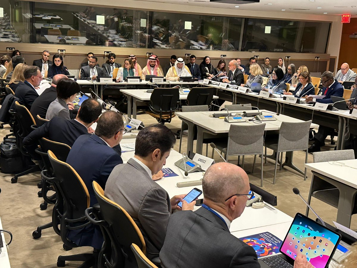 HananBalkhy's tweet photo. It was a pleasure to join HE Minister Khaled Abdelghafar, Deputy Prime Minister and Minister of @mohpegypt 🇪🇬, HE Mr Badr Abdelaty, Foreign Minister of Egypt 🇪🇬,  and HE Mr Abdulaziz Al-Rumaih, Vice Minister at @SaudiMOH🇸🇦 at the #UNGA79 side event “Addressing Antimicrobial Resistance Challenges Including in Migrant and Refugee Populations” – an issue that has received only limited attention.

#AMR affects migrants and refugees as they move within and across countries. Their mobility disrupts their health care provision and ability to receive treatment. In addition, migrants and refugees face severe barriers in accessing health care and may resort to self-medication or the use of non-prescribed medicines. The availability of safe water, sanitation, and hygiene services in refugee and migrant settings is also challenging, making infection prevention and control difficult.

Addressing the health needs of migrants and refugees throughout their journey is fundamental to tackling inequities linked to social, economic, and political determinants of AMR.