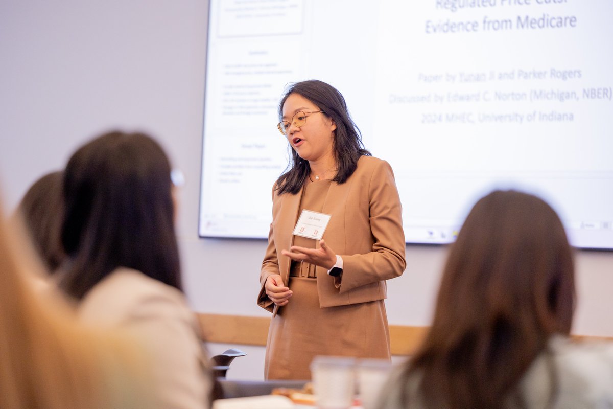 IUONeill's tweet photo. The O’Neill School and @KelleySchool are hosting the Midwest Health Economics Conference! This two-day event brought together 82 economists from 36 universities to present and discuss cutting-edge health economics research, advancing the field and shaping health policy. https://t.co/LSuANqf9h2