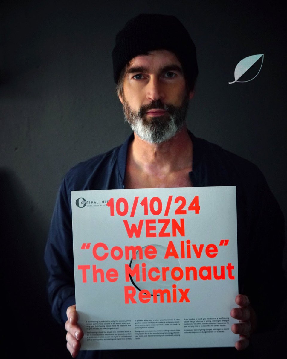 Am 10/10 erscheint mein Remix von diesem unglaublich grandiosen Song „Come Alive“ von @weznband 
Der Song lief hie tagelang in Dauerschleife. 
10.Oktober Leute PRESAVE: 
orcd.co/comealivermx