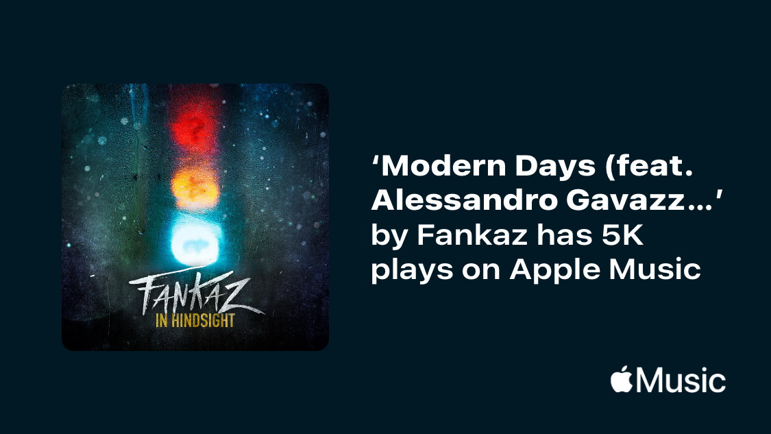Just passed a new Milestone on <a href="/AppleMusic/">Apple Music</a>. Thanks for listening!
music.lnk.to/rP3l3A