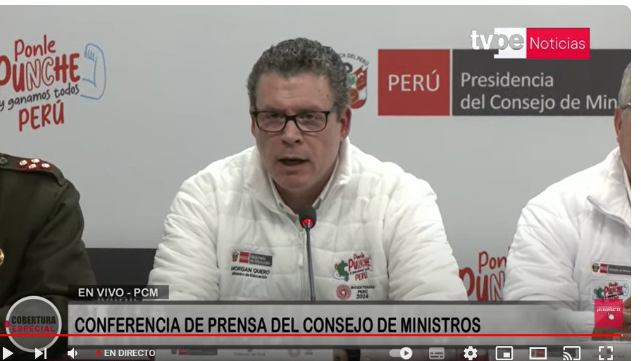 Carlitoz22's tweet image. #ParoDeTransporte &quot;No le vamos a hacer el juego a ningún paro. Que eso quede claro&quot;, dijo el ministro de Educación, Morgan Quero, sin hacer ningún mea culpa por exponer a docentes y estudiantes de colegios de Lima y Callao.
Un incompetente.