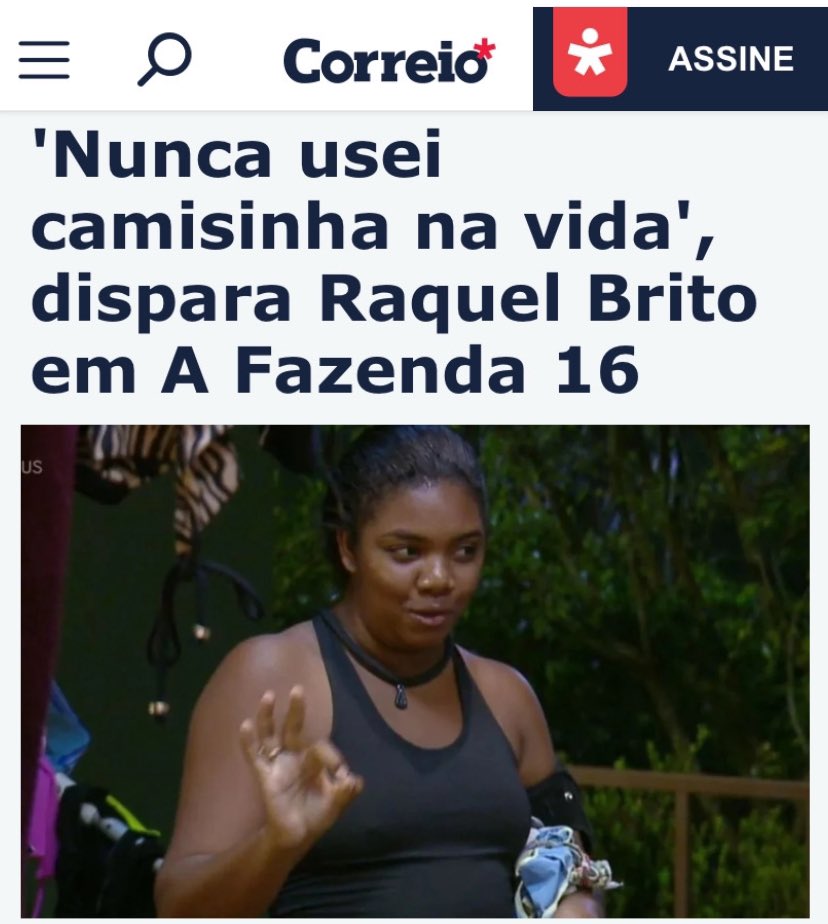 “Tacar dentro não engravida nada. Sempre taquei dentro. Desde que perdi minha virgindade, nunca tomei remédio, nunca teve nada”, disse Raquel Brito.