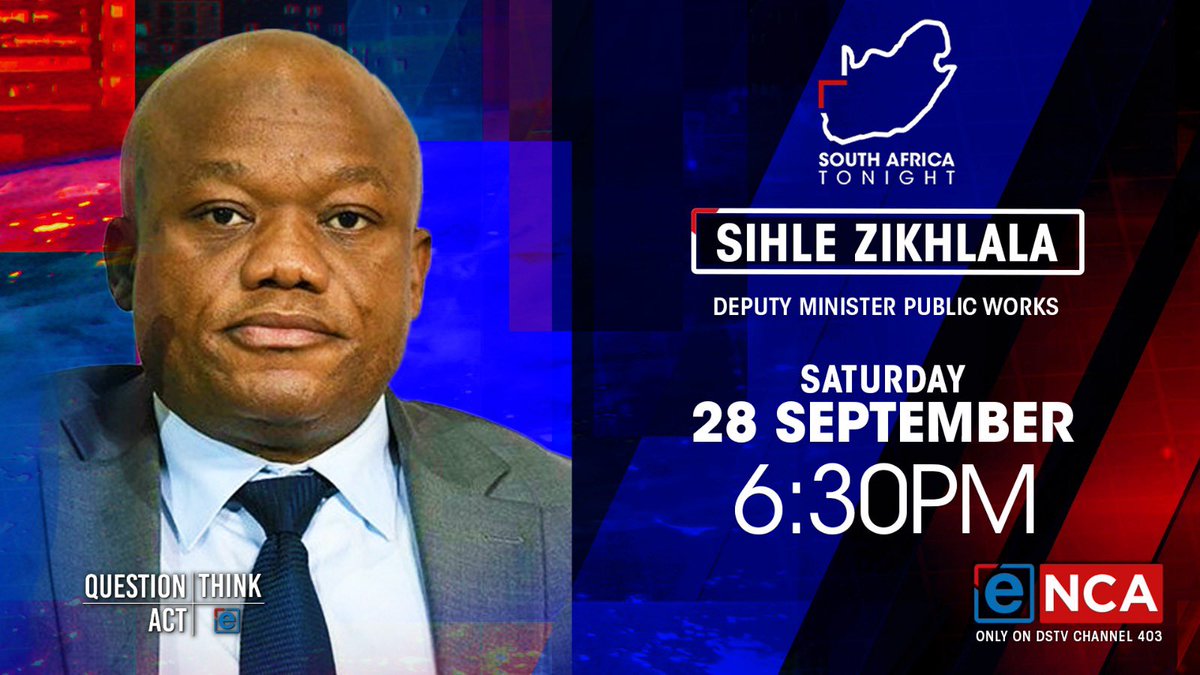 DepartmentPWI's tweet photo. [NOT TO BE MISSED] Deputy Minister @sziks will unpack  Operation Bring Back Programme this coming Saturday 28 September 2024 on @eNCA at 6h30 pm
#OperationBringBack 
 #DStv403 
 #SouthAfricaTonight https://t.co/01ZDTVKhgJ