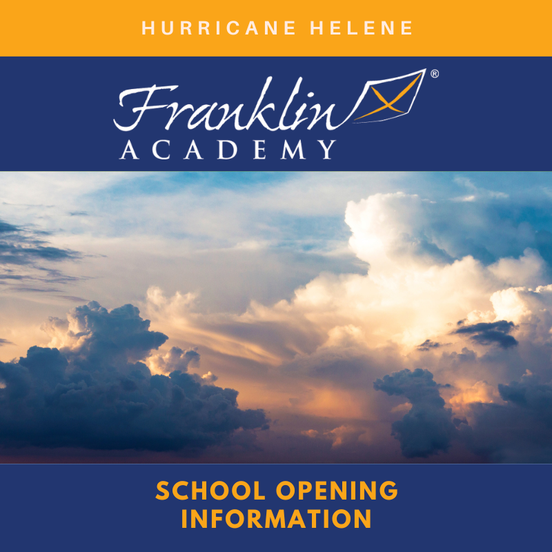 FranklinCharter's tweet photo. ALL Franklin Academy Campuses: Normal school operations will resume on Friday, September 27. https://t.co/8KZurqx8XE