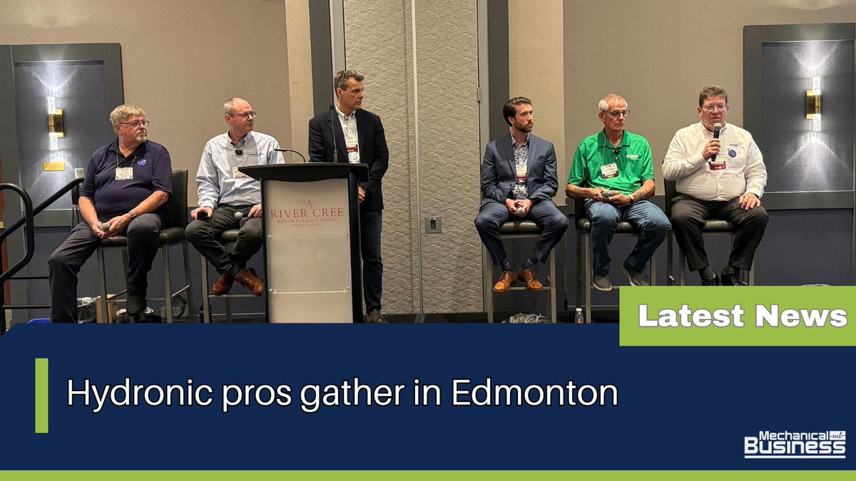 MechBusiness's tweet image. A must attend event for the hydronics industry, the CIPH Canadian Hydronics Conference is in its final day. 
.
.
.
Click on the link for more details: buff.ly/4ej7vvM 
#CIPH #hydronics #CHC #hydronicsconference #HVACR #Edmonton