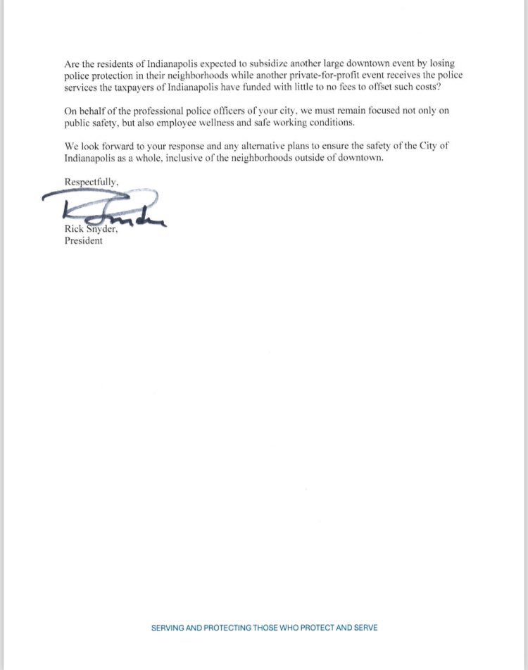 RickFOP86's tweet photo. 🚨 JUST IN: Indianapolis Police Reps raise Safety concerns for Upcoming BILLY JOEL — STING Concert due to Officer Shortage
Fraternal Order of Police pens Open Letter to Indy Mayor
⭕️ Who will provide police services for this world renowned concert performance?? #HundredsShort https://t.co/Mdj6OzNnqP