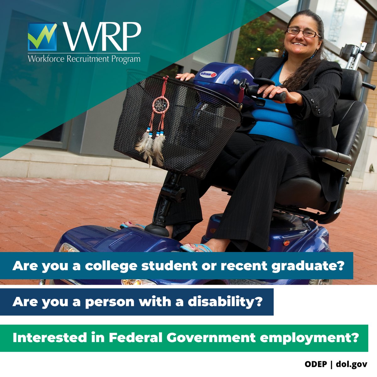 PEATWorks's tweet photo. Are you a college student, graduate student, or recent graduate with a disability seeking an internship or job? Check out the #WorkforceRecruitmentProgram to get connected to career development opportunities! https://t.co/jKQOJlupgs https://t.co/r5rVpRMrW2