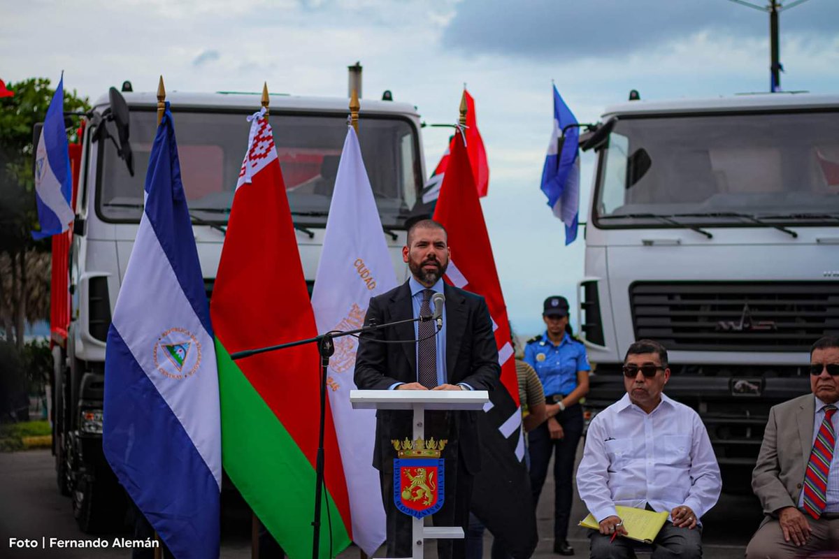 Belarús entrega primer lote de camiones a Alcaldía de Managua.

#4519LapatriaLaRevolución