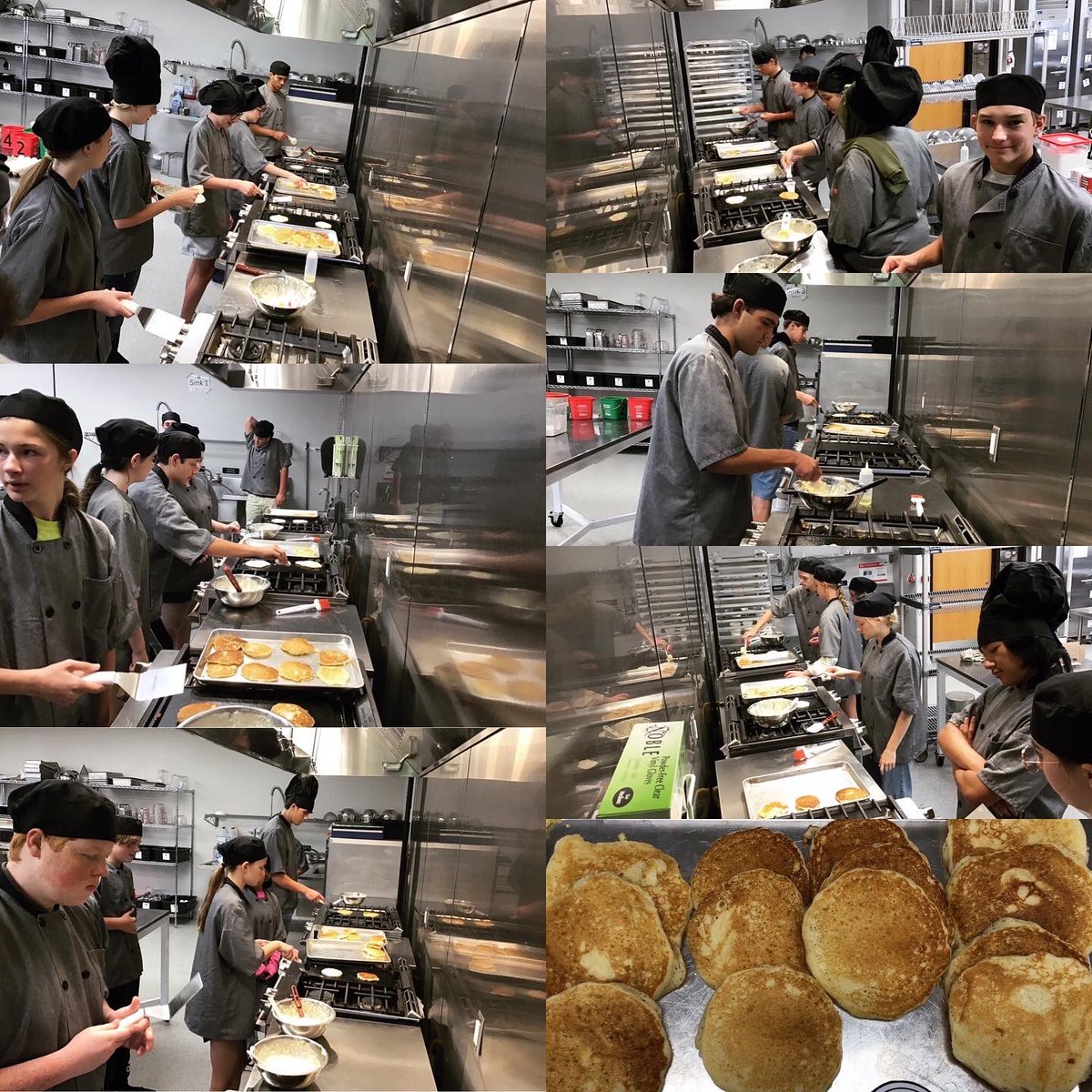 Culinary Essentials classes have been busy in lab making Pancakes and Pumpkin Poppers. I know who should be making breakfast this weekend! 😉