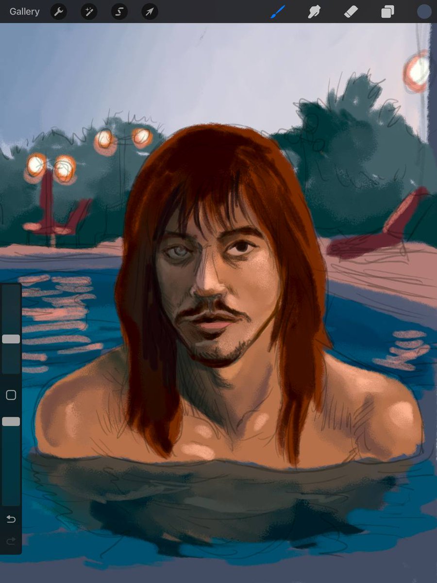 thylacinebones's tweet photo. VERY rough (and sloppy) #WIP but the way it goes is, i add in detail little by little until it all builds up.
#digitalart #painting #original #portrait https://t.co/rfbcjRzeaf