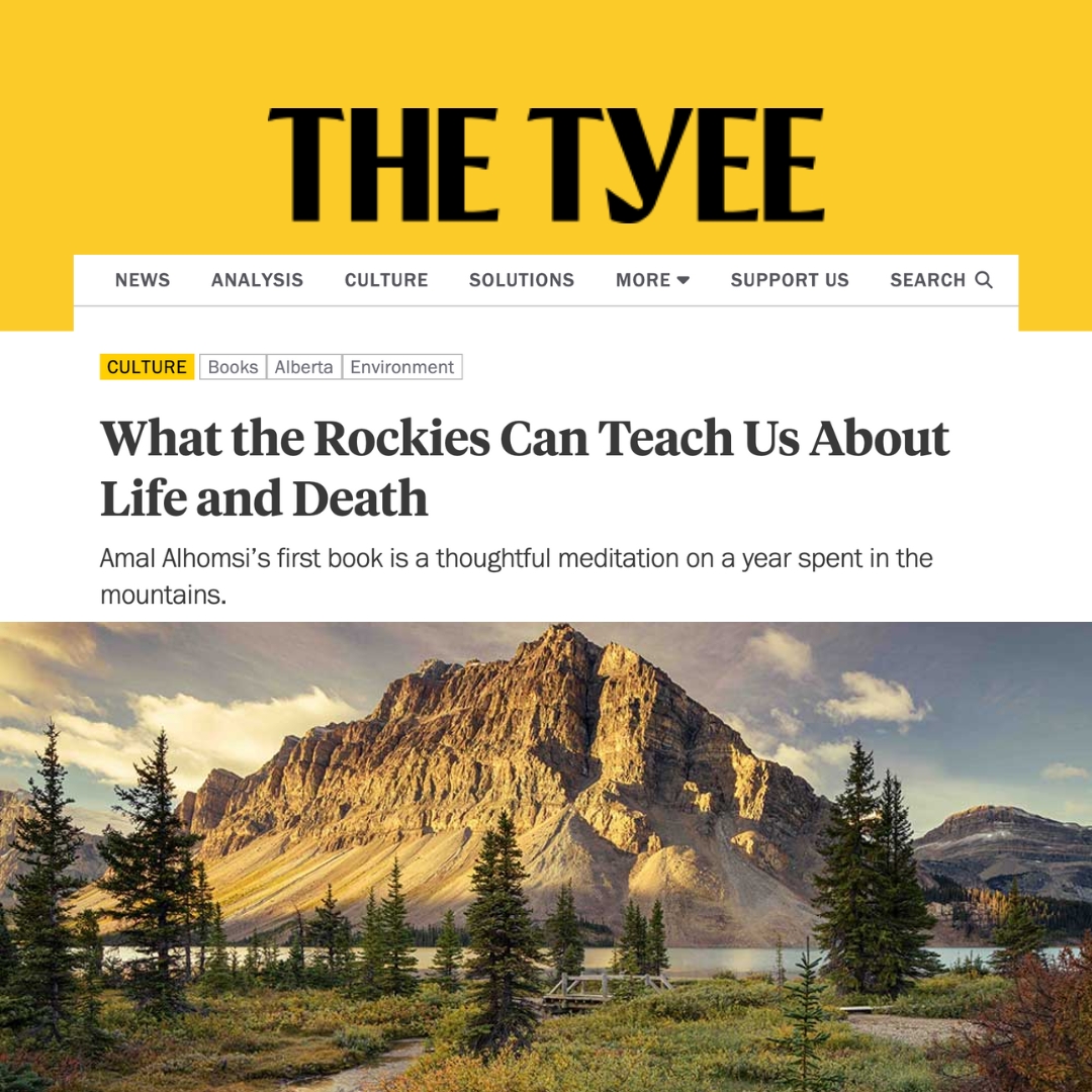rmbooks's tweet image. Amal Alhomsi’s Senescence: A Year in the Canadian Rockies is beautifully featured in @TheTyee! 🌟
👉t.ly/IXWVo

This collection of essays explores our bond with nature through the ever-changing seasons of Alberta's Bow Valley.