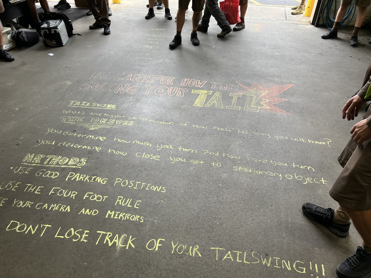 UPSManJohn's tweet photo. It’s Thursday and time for #RicksTips and he’s talking about Tailswing and how to avoid it!
✅ Smart Park Location
✅ Safe Six Foot Rule
✅ Don’t Be DiStRaCtEd 👀
✅ Mirrors & Monitor
✅ Remember Where You Are
0/0 should always be your goal! https://t.co/VdpOMnohk4