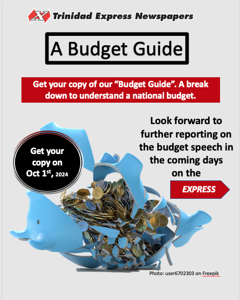 expressupdates's tweet photo. Let us breakdown 📊 the 🇹🇹 National Budget 2025 📈💲 for YOU🫵 !
Get your copy of our Budget Guide on 01st October in your Daily Express.
#TTBudget #Budget2025 #TTBudget2025 #TrinidadExpress #ExpressNewspapers https://t.co/Vx0zNZvZsb