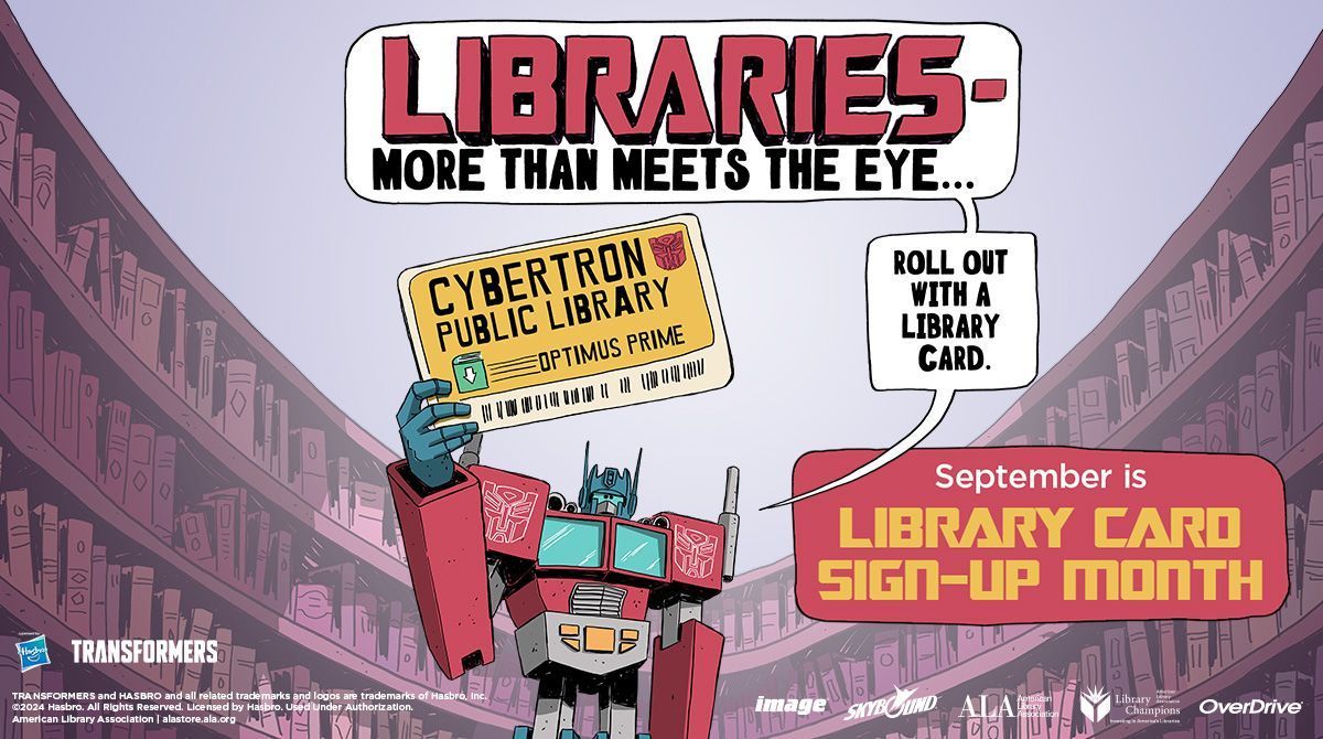 Did you know that September is #LibraryCardSignUpMonth? We're celebrating by offering free library card holders to all Franklin Park residents. Just stop at the Circulation Desk to choose from the variety of options. Find out more ways to celebrate at buff.ly/4g7Z4ou.