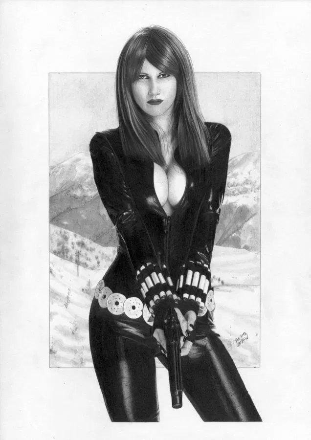 iamluke85's tweet photo. #blackwidow artwork by #timgrayson https://t.co/MwD6D5zakH