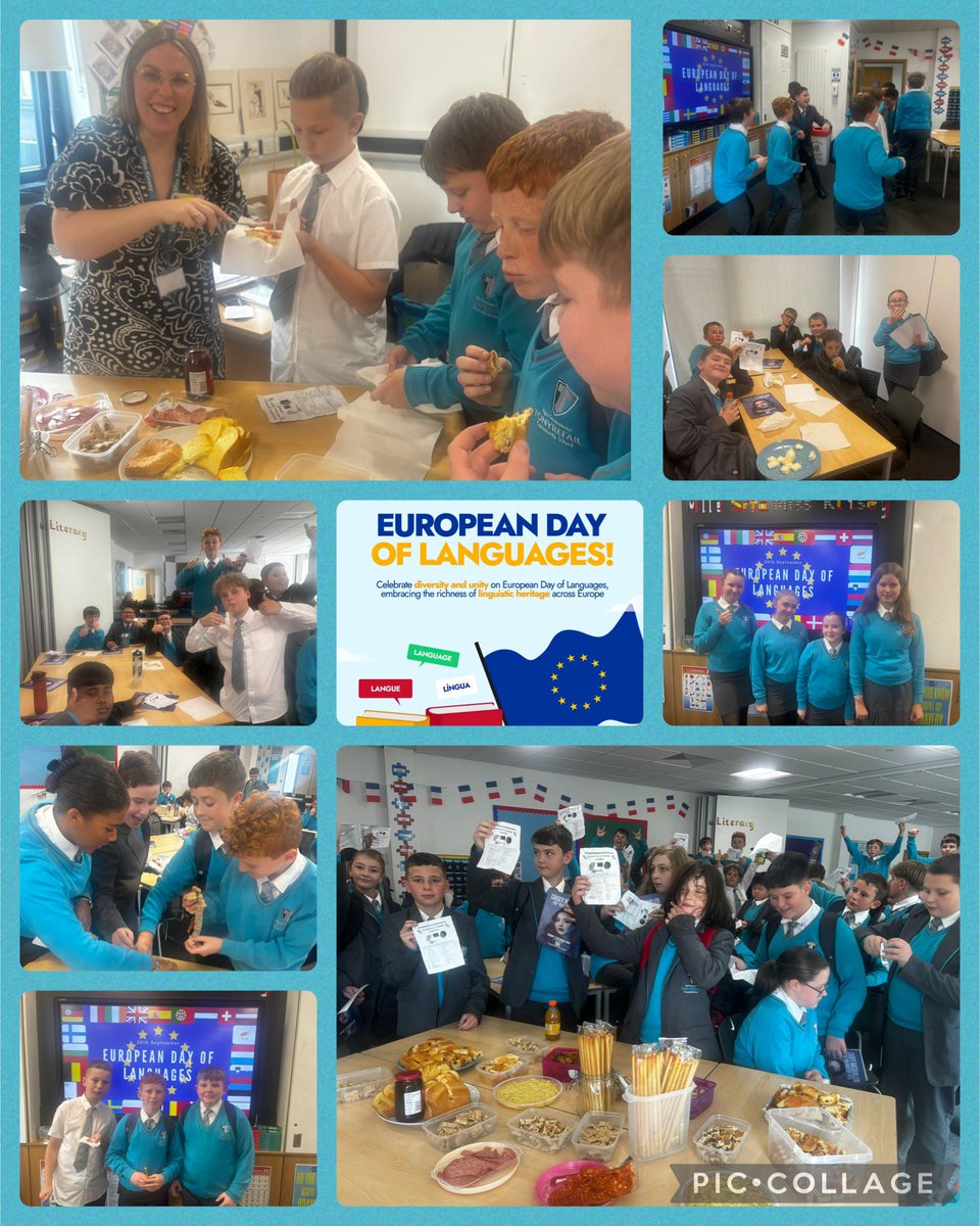 International Languages: TCS (@mme_humphries) on Twitter photo We thoroughly enjoyed celebrating the European Day of Languages with so many year 7 students successfully completing their treasure hunt to earn themselves a European buffet at lunch time! Bravo 🙌🇪🇺🎉🙌🇪🇺🎉 <a href="/TonyrefailCS/">Tonyrefail Community School</a> We thoroughly enjoyed celebrating the European Day of Languages with so many year 7 students successfully completing their treasure hunt to earn themselves a European buffet at lunch time! Bravo 🙌🇪🇺🎉🙌🇪🇺🎉 <a href="/TonyrefailCS/">Tonyrefail Community School</a>