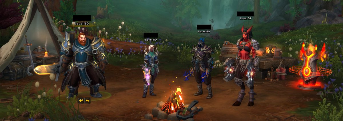 My WoW warband is looking good this week after some lucky fashion drops 😌