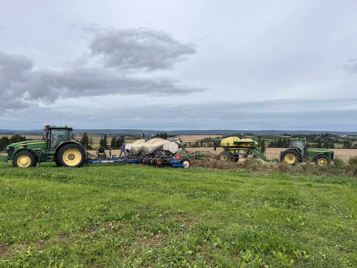 Winter wheat all planted, earliest we ever had it in the ground, early soybean harvest really helped.