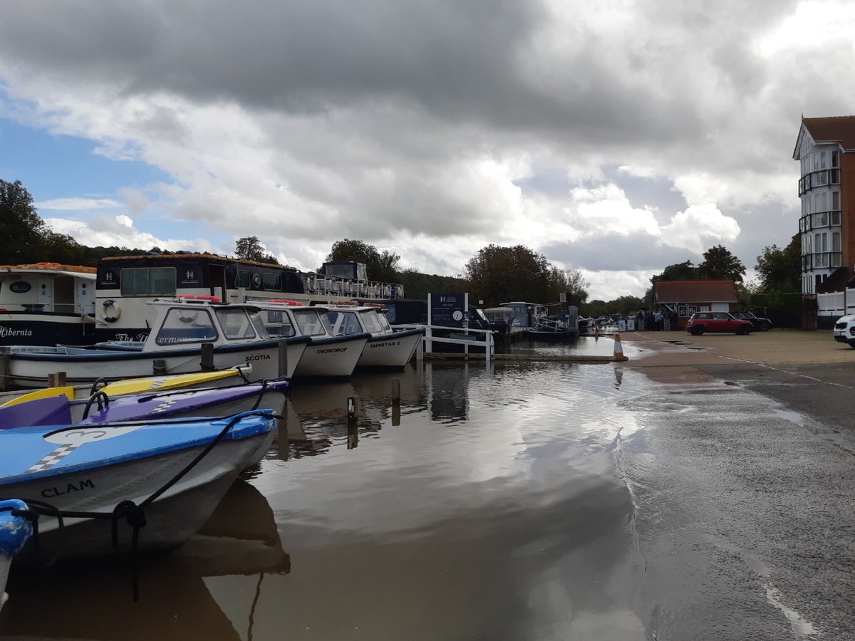 The River is rising. Take care and stay safe.
<a href="/ThamesPathNT/">Thames Path National Trail</a> #Thames #Henley