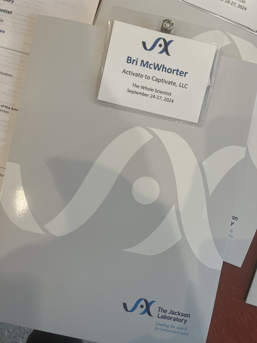 Bri McWhorter (@acttocap) on Twitter photo Having a great time sharing my #SciComm tips <a href="/JAX_Education/">JAX Genomic Education</a> for the Whole Scientist Course this week! Having a great time sharing my #SciComm tips <a href="/JAX_Education/">JAX Genomic Education</a> for the Whole Scientist Course this week!