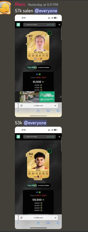 ItsAMaro2's tweet photo. Tradear en EA FC 25 es tan facil que hasta @conragen puede hacerlo.

Ayer en recompensas tire dos cartas nada mas (Por que @maucej y todos los mods del grupo tiraron como 40 mas), y bueno, la gente la verdad se forro.

Si lo quieres hacer mas facil: https://t.co/kFITKd0Yyv https://t.co/nsipnhgOjP
