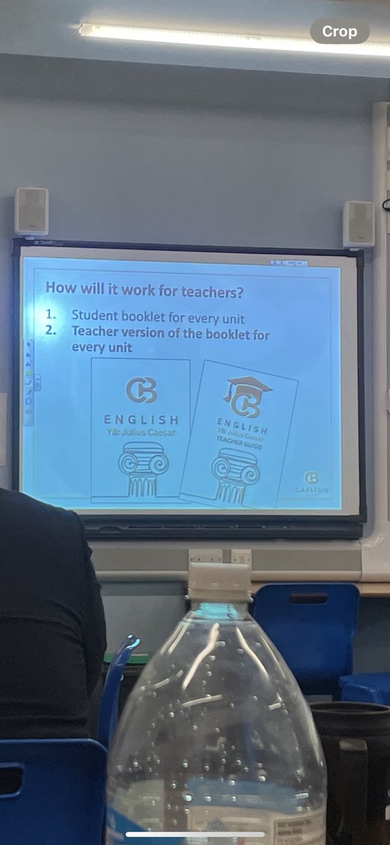 LRoss1810's tweet photo. From a trip to @The_Globe to watch TTOTS and participate in incredible dialogue around GCSE assessment to now watching @FunkyPedagogy deliver some inspiring Julius Caesar CPD to our amazing English team at @CarltonBolling. I am buzzing to get stuck into some Shakespeare now👏🏼 https://t.co/CsUpdSvz75