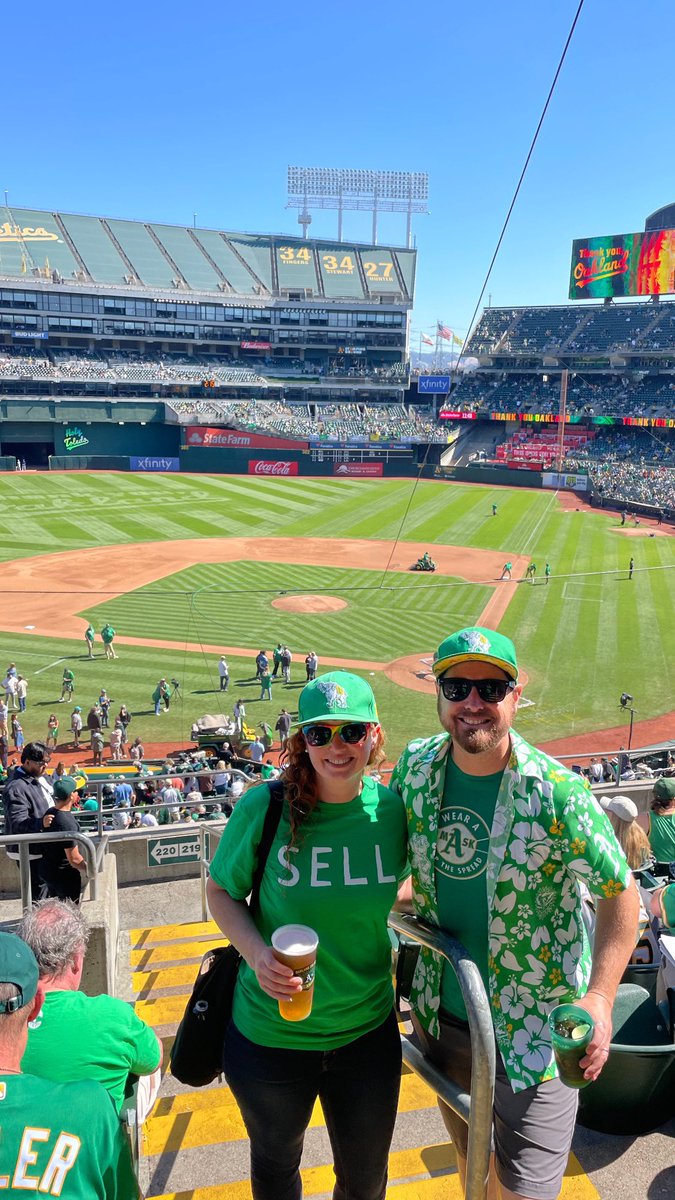 KarlyK99's tweet photo. Last time #AtTheColiseum for an A’s game. This hurts. #SellTheTeam https://t.co/iXxODiVA9m
