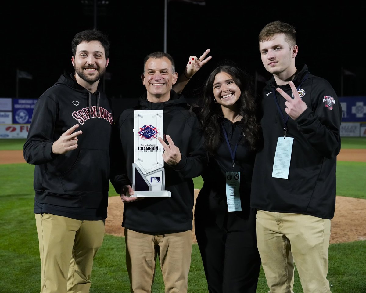 Greg_Gania's tweet photo. Proud to lead this crew of rising stars in @MiLB. Just an unbelievable body of work we’ve accomplished together over the last two seasons. Elevating the in-game experience, making our broadcast products top notch, and creating a great atmosphere at the ballpark. https://t.co/UX7ZReTYQn