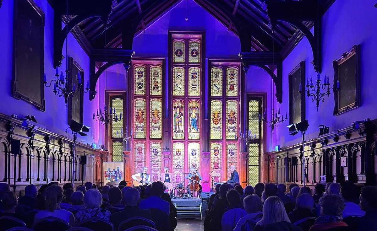 A fantastic evening of music, song and readings at our Four event in Bangor Castle, with the incredibly talented Anthony Toner, Glenn Patterson, Neil Martin and Rod McKey. 🎵✨✨