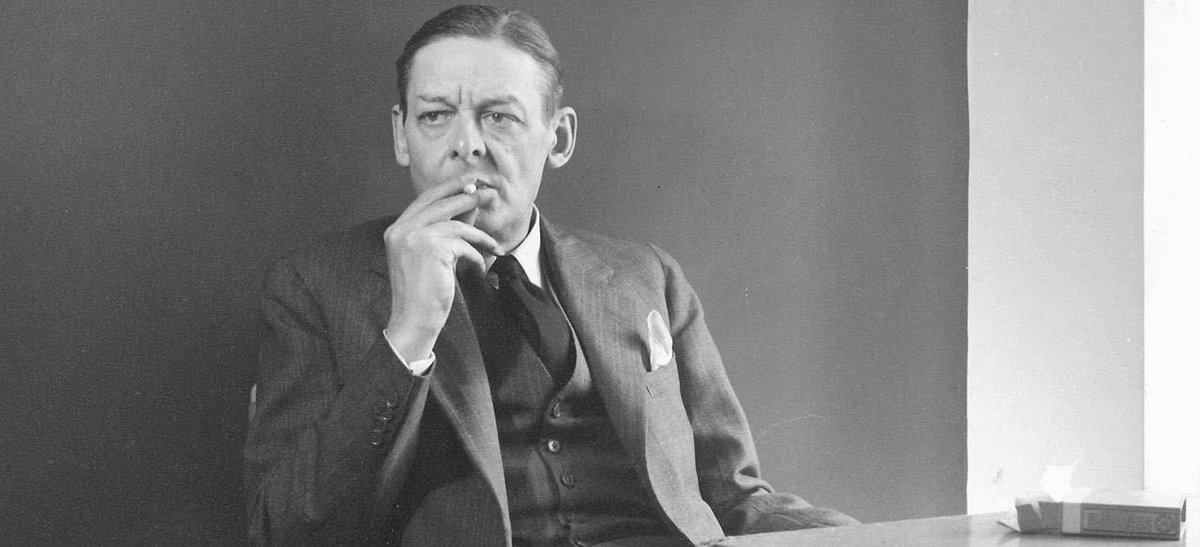 OutlawsPoetic's tweet photo. T.S. Eliot, born on this day in 1888.

“Where is the Life we have lost in living? Where is the wisdom we have lost in knowledge? Where is the knowledge we have lost in information?” https://t.co/wKZUAjjBId