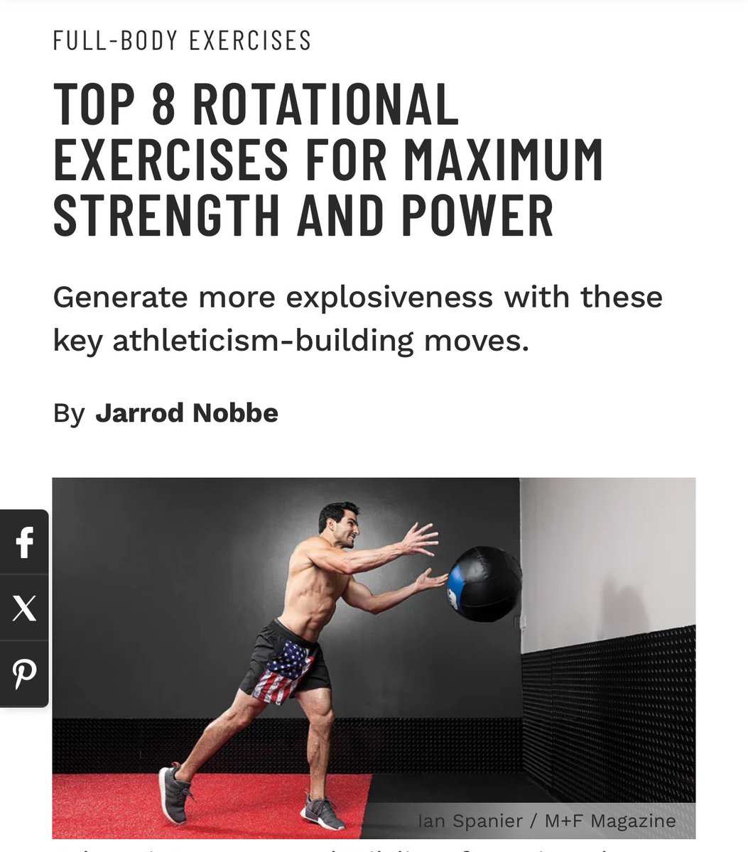 muscle_fitness's tweet photo. TOP 8 ROTATIONAL EXERCISES FOR MAXIMUM STRENGTH AND POWER
Generate more explosiveness with these key athleticism-building moves.
By Jarrod Nobbe
Read Article: https://t.co/jyYTfchV4P
#rotationalexercises #strength #power #athleticism
#anywhereworkouts #armsworkouts #dumbbellworkout #fullbodyexercises #fullbodyworkouts #lowerbodyworkouts #musclebuildingworkouts #upperbodyworkouts #backexercises #coreexercises #exercisetechnique #exercisetips #lowerbodyexercises #trainingmethods #trainingtips