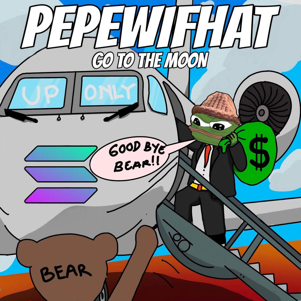 Raisaawn's tweet photo. @pepewifcoinsol @ramonos $PIF has been through some tough times, now go to the moon 🚀 
#PIF $PIF #pepewifhat #pepewifcoinsol https://t.co/OntEF6yTkC