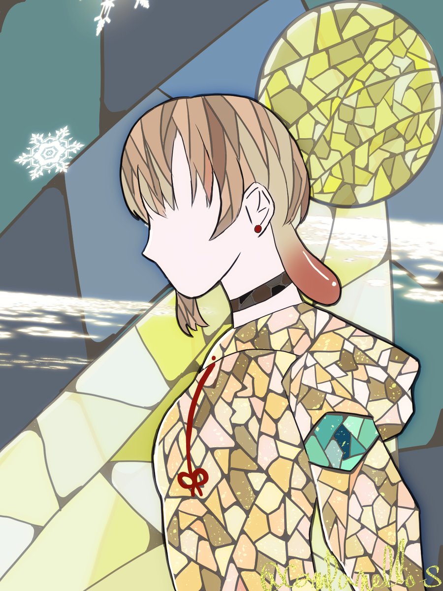 CamPanello_s's tweet photo. 描こうしたら色味変わっちゃたな…
ステンドグラスのスノ太郎
ウェルコニア・スノウ　@Verconia_snow 
#うぇるこにあーと https://t.co/gzEI8mCj0Q
