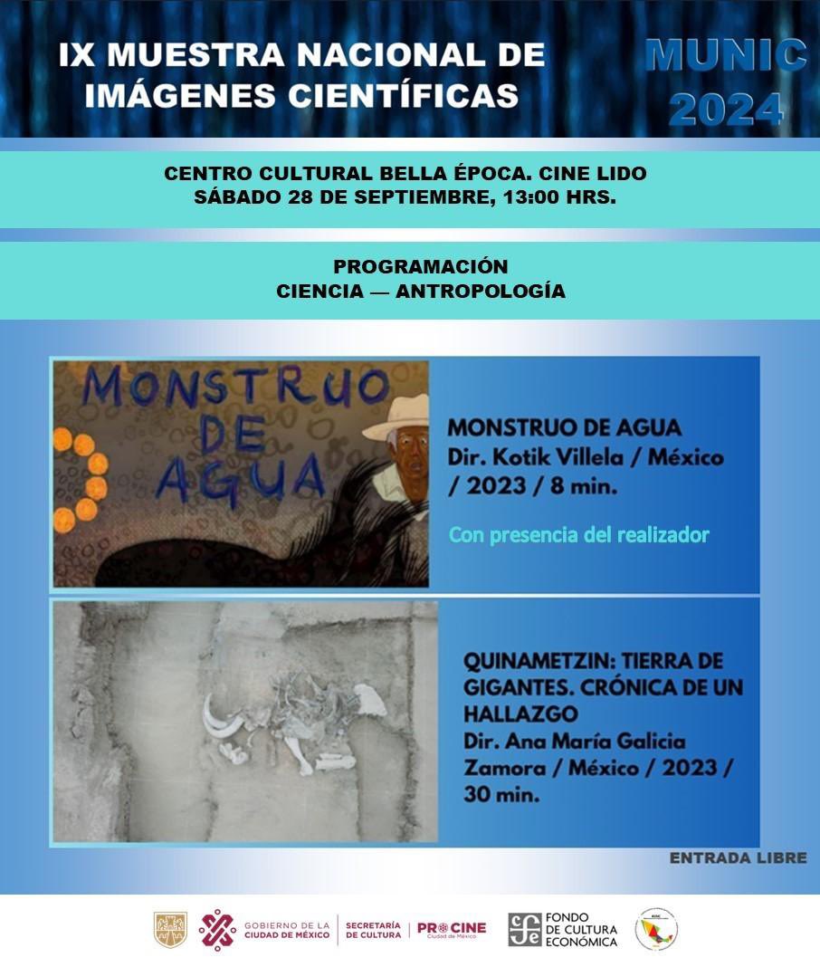 MuestraMunic's tweet photo. Y seguimos con MUNIC 2024 lleno de cine y audiovisual científico para todos… El sábado 28 en Cine Lido, Cine Club El Gato Azul y el domingo 29 en Barco Utopía ¡Acompáñenos!
#PROCINE #FCE #cineclubelgatoazul #barcoutopíaiztapalapa #MUNIContigo #CineMexicano #cineyciencia https://t.co/Yi2lAmusCo