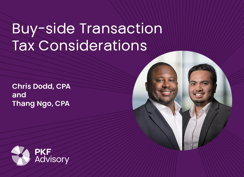 PKFadvisory's tweet photo. In our latest video insight, Christopher Dodd and Thang Ngo discuss the value a tax advisor brings to the buy-side of business transactions. #PKFadvisory

https://t.co/wld1cu3lQN https://t.co/7dDf56KKPm