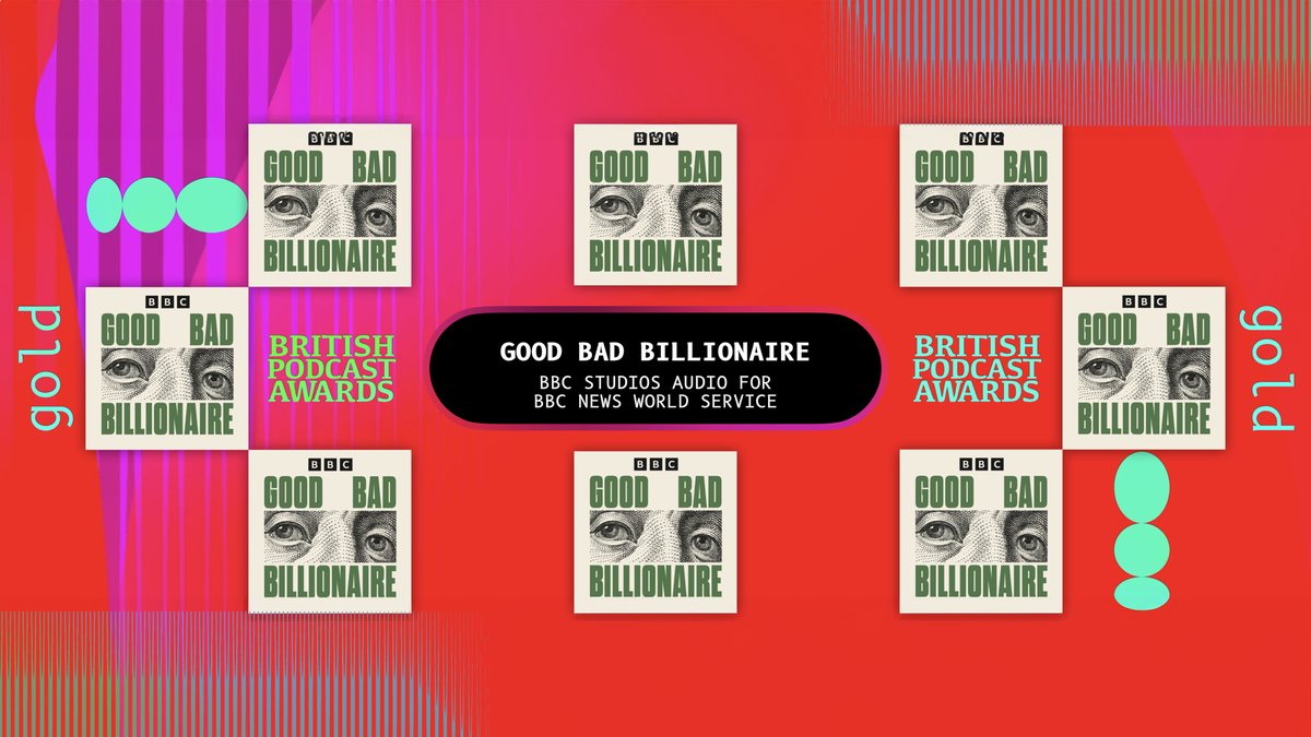 British Podcast Awards (@britpodawards) on Twitter photo Congratulations to:
GOLD: Good Bad Billionaire – <a href="/bbcstudios/">BBC Studios</a>
SILVER: Sacred Money – <a href="/taqwa_sadiq/">Taqwa Sadiq</a>
BRONZE: The Third Angle – <a href="/PTC/">PTC</a>
In the Business category at the #BritishPodcastAwards Congratulations to:
GOLD: Good Bad Billionaire – <a href="/bbcstudios/">BBC Studios</a>
SILVER: Sacred Money – <a href="/taqwa_sadiq/">Taqwa Sadiq</a>
BRONZE: The Third Angle – <a href="/PTC/">PTC</a>
In the Business category at the #BritishPodcastAwards