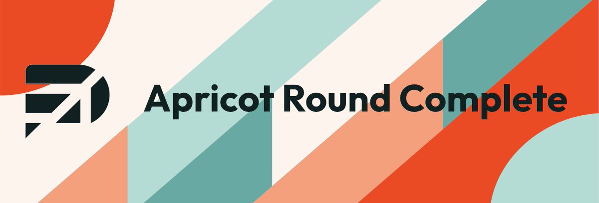 prezenti_grants's tweet photo. Prezenti is pleased to announce that across the 3 pools 14 grants will be issued to successful applicants of the Apricot round. As they sign contracts we will announce these teams so keep connected to find out more.

Watch this space: The Prezenti Mint round opens in October! https://t.co/CZEtxuZXwU