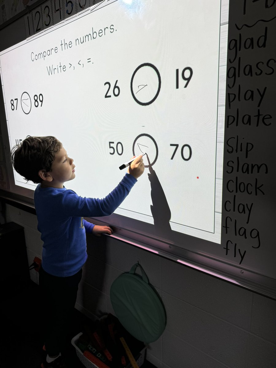 dclingingsmith1's tweet image. We have been working on comparing numbers in math this week! Friends did a great job using math vocabulary! #fabulousfirsties #greaterthan #lessthan #equalto @VV_Voyagers