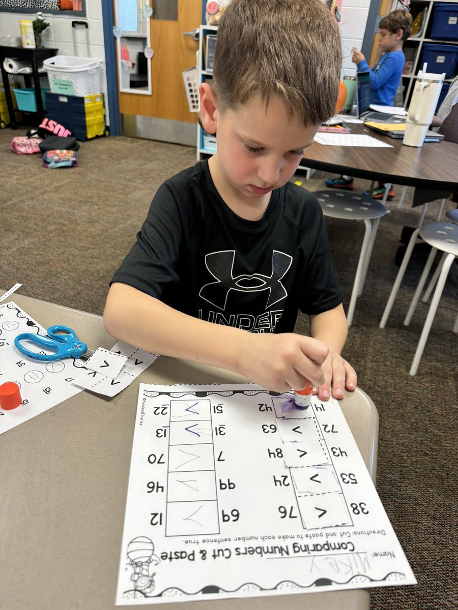 dclingingsmith1's tweet image. We have been working on comparing numbers in math this week! Friends did a great job using math vocabulary! #fabulousfirsties #greaterthan #lessthan #equalto @VV_Voyagers