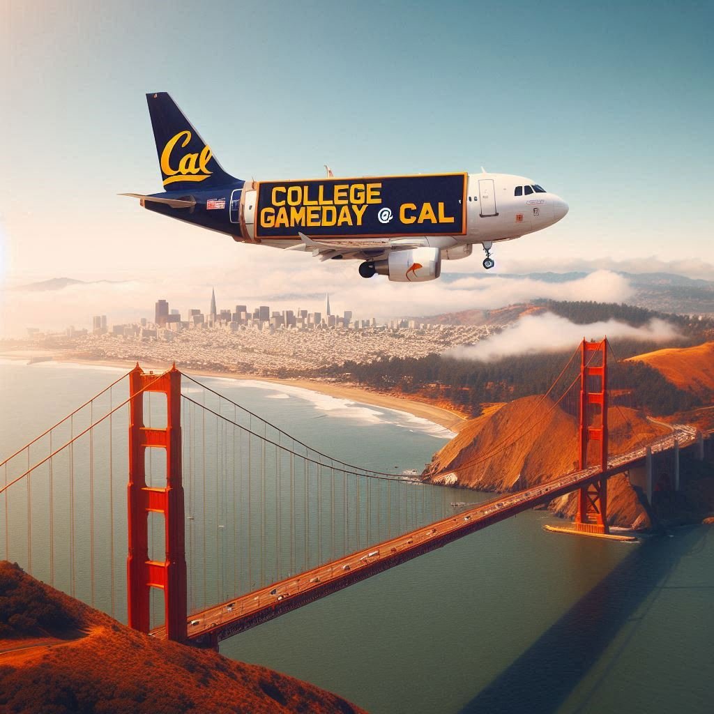 OskiHoya3's tweet photo. Is @CollegeGameDay coming for a landing at Cal next week? Many are asking!!! https://t.co/9nciLdwgZX