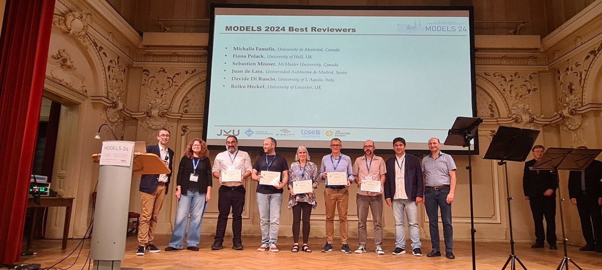 Thanks to all our best reviewers of #MODELSconf24: Michalis Famelis, Fiona Polack,  Sebastien Mossier, <a href="/miso_uam/">Modelling and software engineering research group</a>, <a href="/DDiRuscio/">Davide Di Ruscio</a>, and Reiko Heckel!