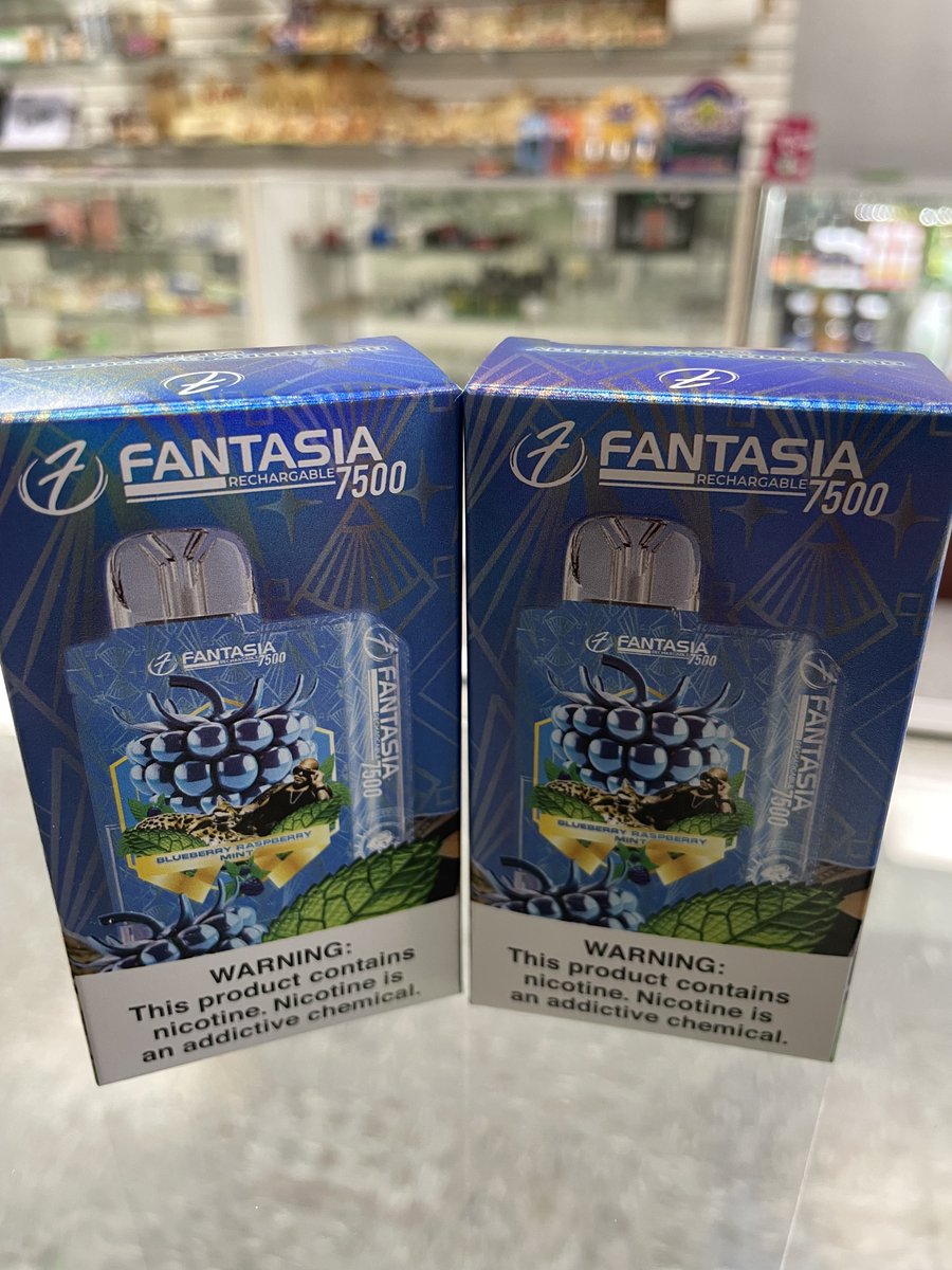 SilverVapes's tweet photo. Fantasia Disposable Blueberry Raspberry Mint! Fantasia Disposable Vape 7500 is manufactured with only premium components and ingredients.
*5% Nic Salt
*7500 Puffs
Order online today!! https://t.co/3we4FHIcYo... #vape #eliquid #ejuice https://t.co/z1ZMVsWzaw